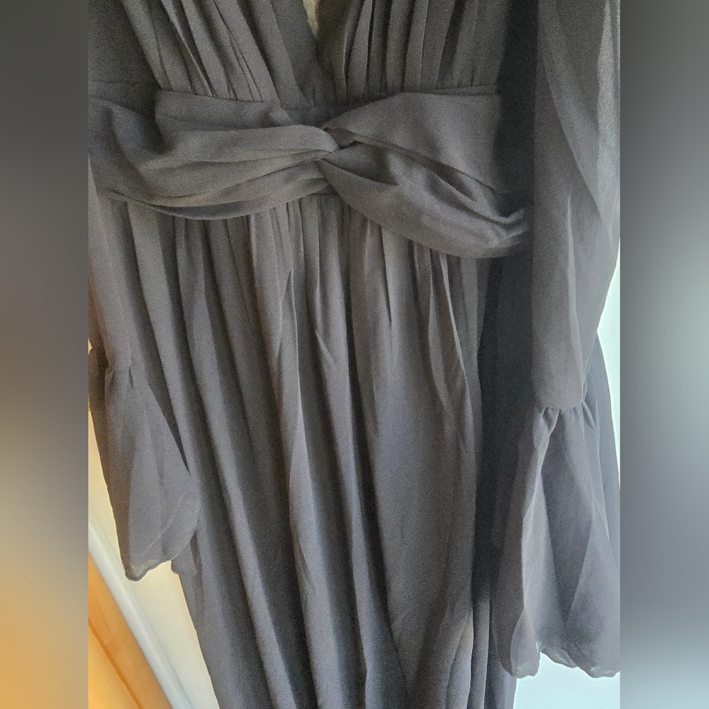 Unithorse Elegant Black Maxi Dress 0XL NWOT - Picture 4 of 8